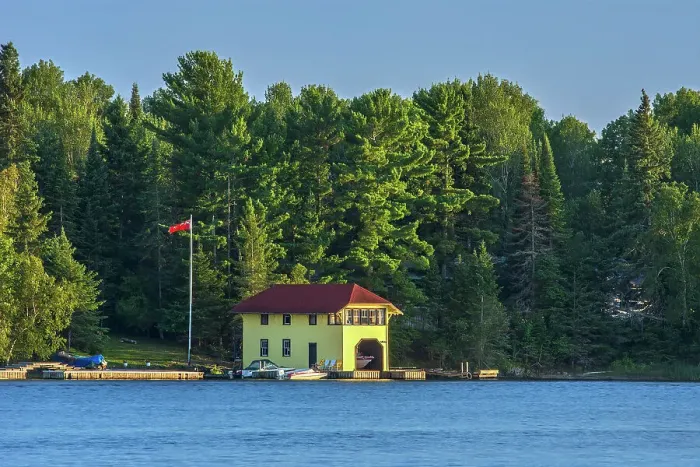 Framed Print : Cottage on Lake of the Woods Kenora, Ontario, Canada Framed Print : Cottage on Lake of the Woods Kenora, Ontario, Canada