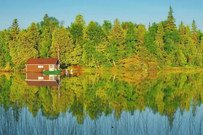 Framed Print : Cottage on Snake Island Lake (Cassels Lake) Temagami, Ontario, Canada Framed Print : Cottage on Snake Island Lake (Cassels Lake) Temagami, Ontario, Canada
