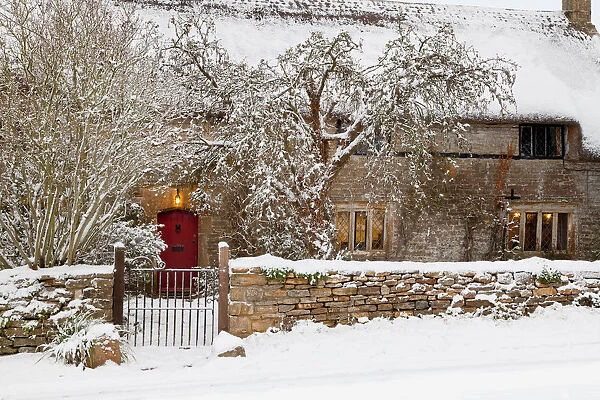 Cottage in WInter, Leigh, Dorset, England