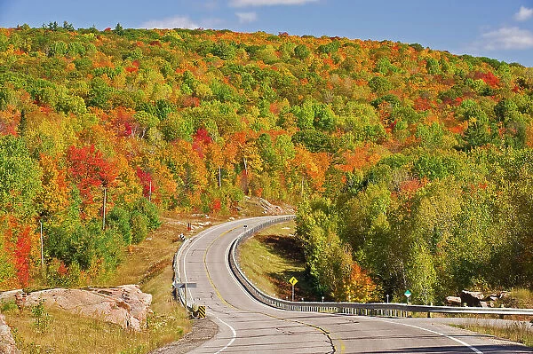 Country Road in atumn Kawartha, Ontario, Canada