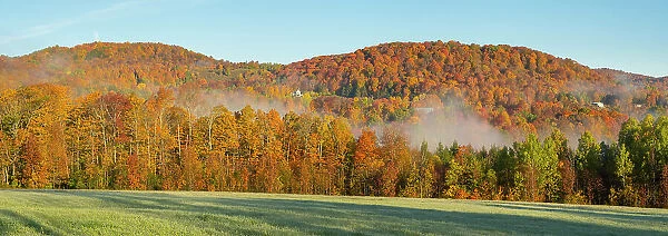 Countryside in the fall near Woodstock, Vermont, USA