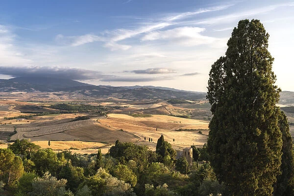 The countryside of Pienza. Pienza, Siena province, Tuscany, Italy