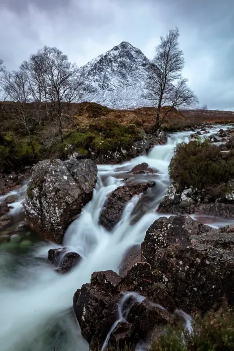 Framed Print : Coupall Falls in winter, Glen Etive, near Rannoch Moor, Highland, Scotland Framed Print : Coupall Falls in winter, Glen Etive, near Rannoch Moor, Highland, Scotland