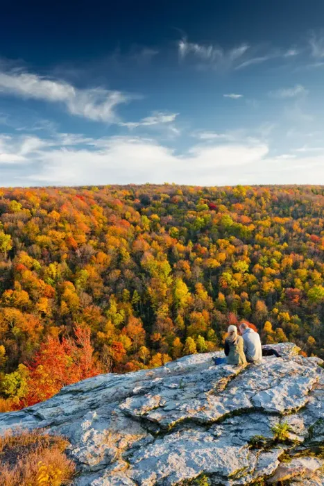 Framed Print : Couple at Lindy Point in Autumn, Blackwater Falls State Park, West Virginia, USA Framed Print : Couple at Lindy Point in Autumn, Blackwater Falls State Park, West Virginia, USA