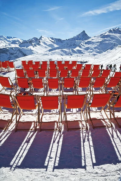 Courchevel 1850 ski resort in the Three Valleys, Les Trois Vallees, Savoie, French Alps