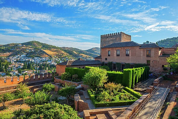 Court of Machuca, Comares Palace and Comares Tower, Alhambra, UNESCO World Heritage Site
