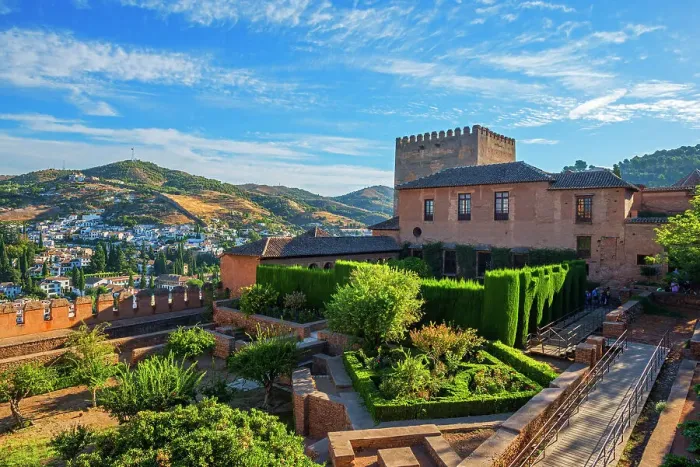 Framed Print : Court of Machuca, Comares Palace and Comares Tower, Alhambra, UNESCO World Heritage Site Framed Print : Court of Machuca, Comares Palace and Comares Tower, Alhambra, UNESCO World Heritage Site