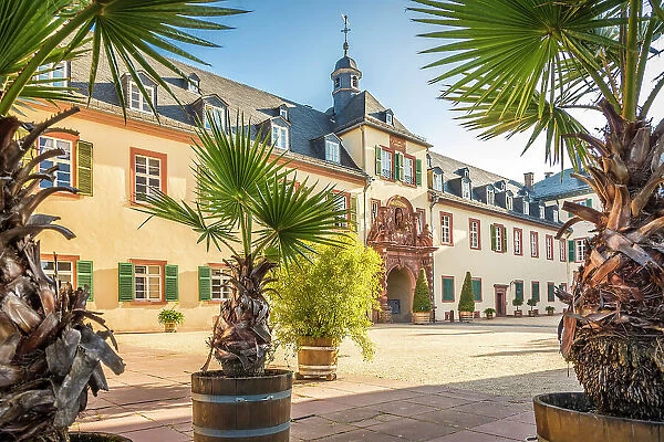 Courtyard of Bad Homburg Castle in front of the Heights, Taunus, Hesse, Germany