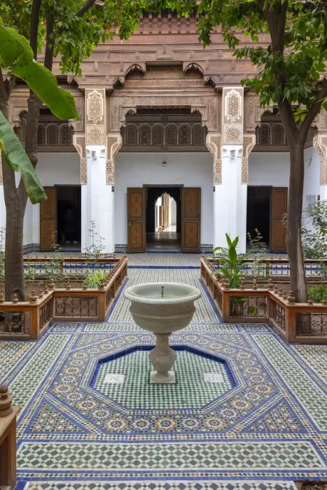 Framed Print : Courtyard gardens at Bahia Palace (Palais de la Bahia). Marrakech-Safi (Marrakesh-Tensift-El Haouz) region, Marrakesh, Morocco Framed Print : Courtyard gardens at Bahia Palace (Palais de la Bahia). Marrakech-Safi (Marrakesh-Tensift-El Haouz) region, Marrakesh, Morocco