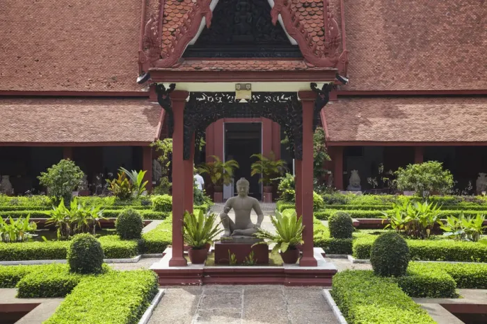 Framed Print : Courtyard of National Museum, Phnom Penh, Cambodia Framed Print : Courtyard of National Museum, Phnom Penh, Cambodia