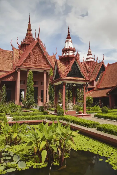 Framed Print : Courtyard at National Museum, Phnom Penh, Cambodia Framed Print : Courtyard at National Museum, Phnom Penh, Cambodia