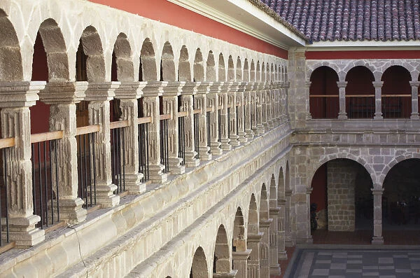 Courtyard of San Francisco Museum inside San Francisco Church, La Paz, Bolivia