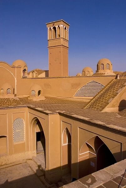 The courtyards and windtowers of traditional houses Kashan