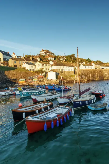 Framed Print : Coverack Harbour, Cornwall, England, UK Framed Print : Coverack Harbour, Cornwall, England, UK