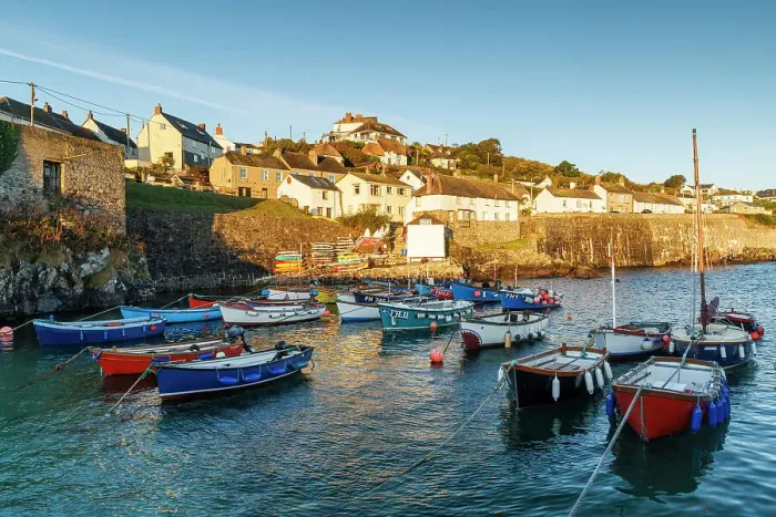 Framed Print : Coverack Harbour, Cornwall, England, UK Framed Print : Coverack Harbour, Cornwall, England, UK