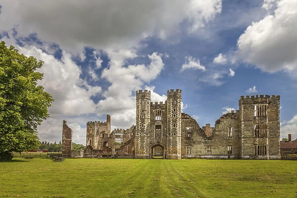 Cowdray Castle in Midhurst, West Sussex, England