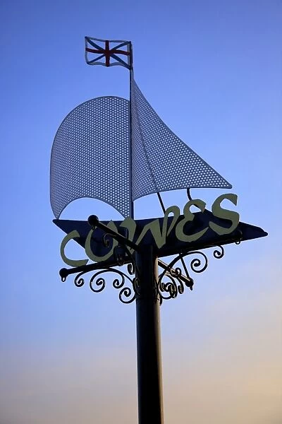 Cowes Sign, Cowes, Isle of Wight, United Kingdom