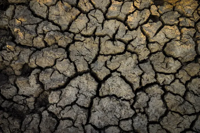 Framed Print : Cracked mud in dry billabong, Bamurru Plains, Northern Territory, Australia