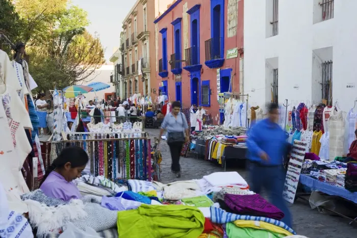 Framed Print : Craft market, Oaxaca, Oaxaca State, Mexico