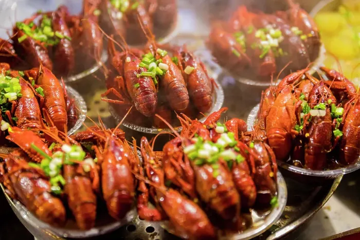 Framed Print : Crayfish displayed at food stall on Wangfujing Snack Street, Beijing, China Framed Print : Crayfish displayed at food stall on Wangfujing Snack Street, Beijing, China