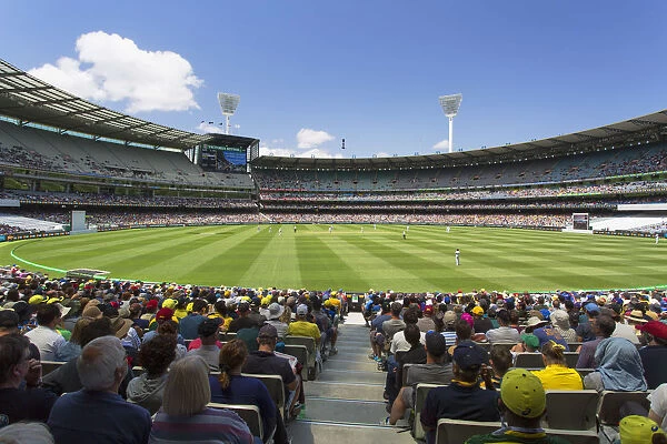 Cricket match at Melbourne Cricket Ground (MCG), Melbourne, Victoria, Australia
