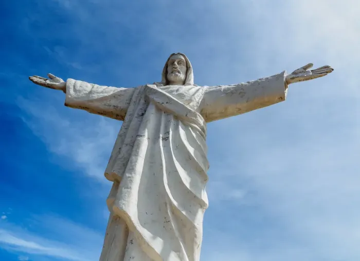 Framed Print : Cristo Blanco Statue, Cusco, Peru