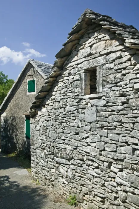 Framed Print : Croatia, Central Dalmatia, Brac Island, Skrip, Stone House Framed Print : Croatia, Central Dalmatia, Brac Island, Skrip, Stone House