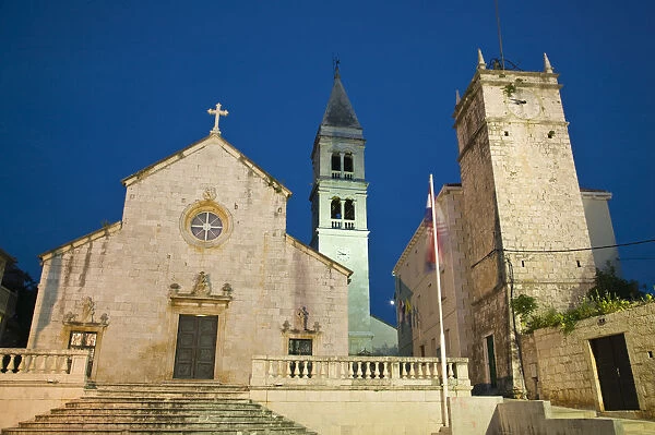 Croatia, Central Dalmatia, Brac Island, Supetar, Church of the Annunciation (b. 1733)