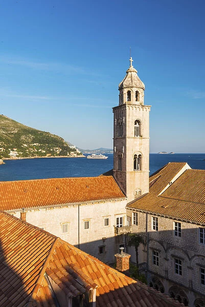Croatia, Dalmatia, Dubrovnik, Franciscan Monastery and Adriatic