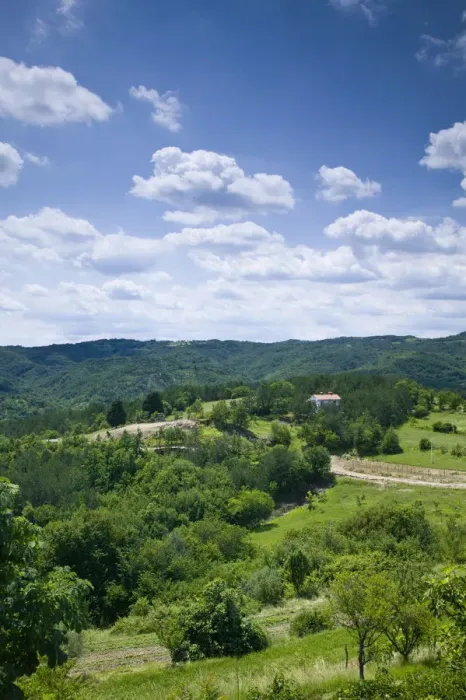 Framed Print : Croatia, Istria, Landscape around Hum Framed Print : Croatia, Istria, Landscape around Hum