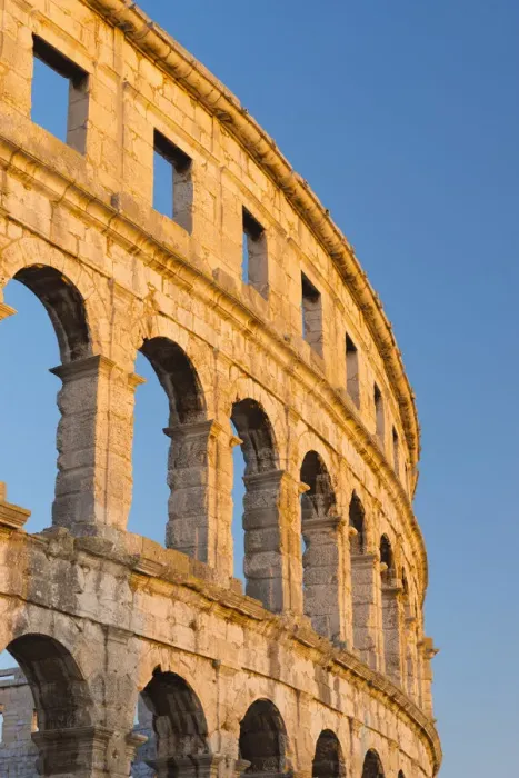 Framed Print : Croatia, Istria, Pula, Pula Arena, Roman Amphitheatre