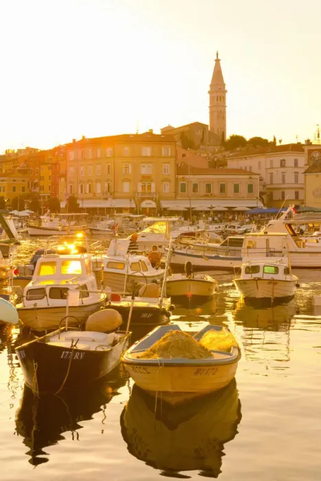 Framed Print : Croatia, Istria, Rovinj, harbour and Cathedral of St. Euphemia Framed Print : Croatia, Istria, Rovinj, harbour and Cathedral of St. Euphemia