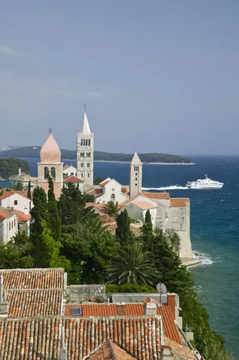Framed Print : Croatia, Kvarner Region, Rab Island, Rab Town Framed Print : Croatia, Kvarner Region, Rab Island, Rab Town