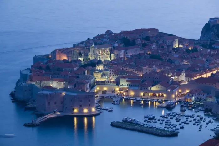 Framed Print : Croatia, Southern Dalmatia, Dubrovnik, Old Town and harbour Framed Print : Croatia, Southern Dalmatia, Dubrovnik, Old Town and harbour