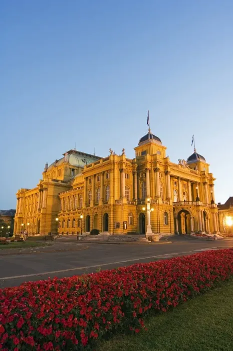 Framed Print : Croatian National Theatre Neobaroque Architecture dating