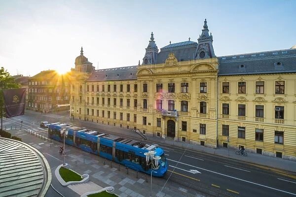 Croatian Railways building opposite the Hotel Esplande, Mihanoviceva Ul, Zagreb, Croatia