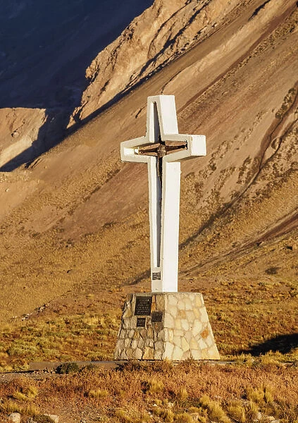 Cross in Horcones Valley, Aconcagua Provincial Park, Central Andes, Mendoza Province
