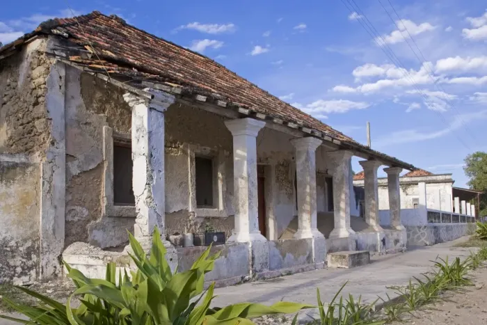 Framed Print : Crumbling colonial villas on Ibo Island Framed Print : Crumbling colonial villas on Ibo Island