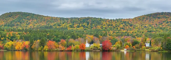 Framed Print : Crystal Lake, Eaton, New Hampshire, USA
