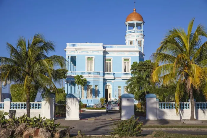 Framed Print : Cuba, Cienfuegos, Palacio Azul, built 1920 - 1921, now a hotel Framed Print : Cuba, Cienfuegos, Palacio Azul, built 1920 - 1921, now a hotel