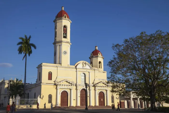 Framed Print : Cuba, Cienfuegos, Parque Martai, Catedral de la Purisima Concepcion - Cathedral of Framed Print : Cuba, Cienfuegos, Parque Martai, Catedral de la Purisima Concepcion - Cathedral of
