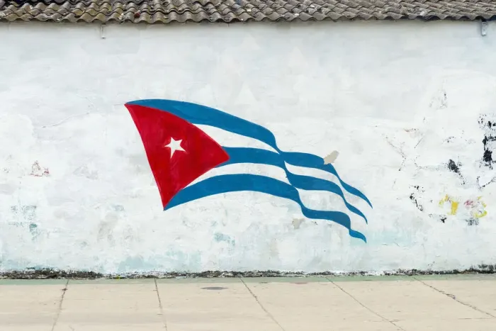 Framed Print : Cuba, Havana, Cuban flag Framed Print : Cuba, Havana, Cuban flag
