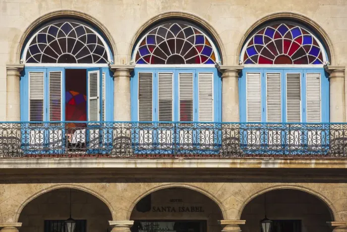 Framed Print : Cuba, Havana, Havana Vieje, Plaza Vieja, Colonial building details Framed Print : Cuba, Havana, Havana Vieje, Plaza Vieja, Colonial building details