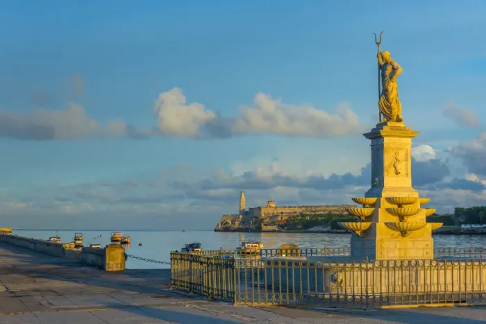 Framed Print : Cuba, Havana, The Malecon, Neptune Statue Framed Print : Cuba, Havana, The Malecon, Neptune Statue