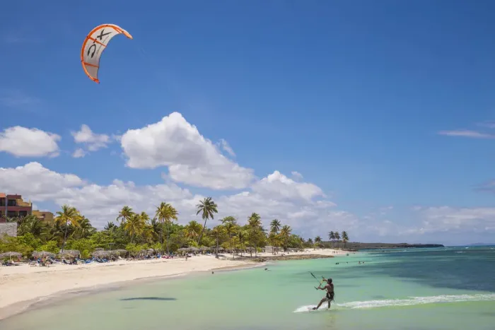 Framed Print : Cuba, Holguin, Playa Guardalvaca, Wind surfer Framed Print : Cuba, Holguin, Playa Guardalvaca, Wind surfer