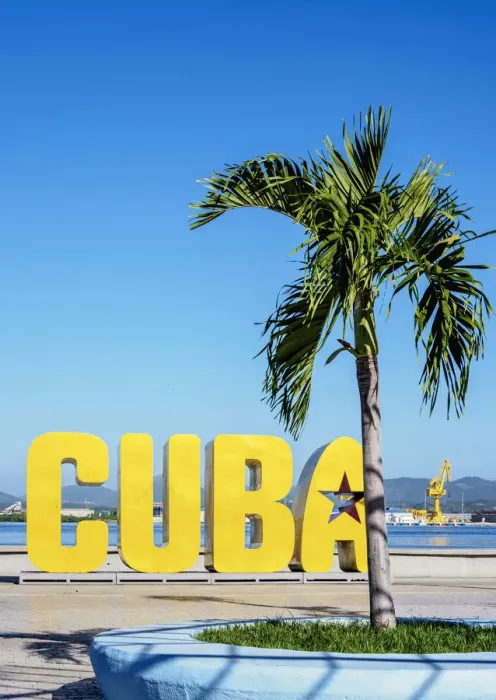 Framed Print : Cuba Letters, Santiago de Cuba, Santiago de Cuba Province, Cuba