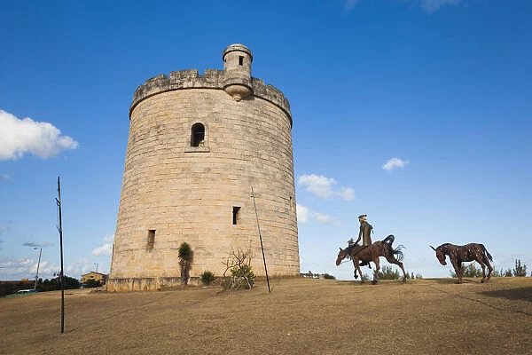 Cuba, Matanzas Province, Varadero, tower by the Meson del Quixote Restaurant
