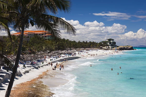Cuba, Matanzas Province, Varadero, Varadero Beach by the Mansion Xanadu, former vacation