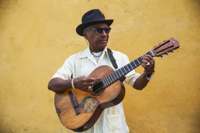 Framed Print : Cuba, Santiago de Cuba Province, Santiago de Cuba, Historical Center, Musician