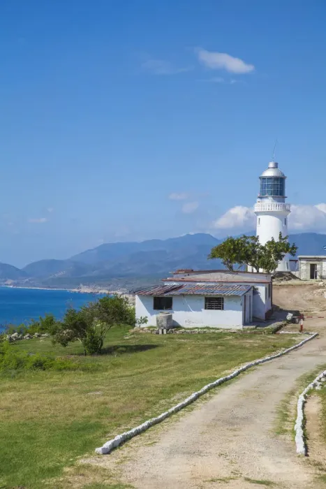Framed Print : Cuba, Santiago de Cuba Province, Santiago de Cuba, Lighthouse at Castillo de San Pedro Framed Print : Cuba, Santiago de Cuba Province, Santiago de Cuba, Lighthouse at Castillo de San Pedro